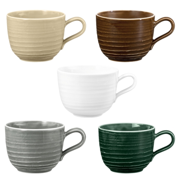 Kaffeeobertasse 0,26 l in 5 Farben TERRA Seltmann Weiden