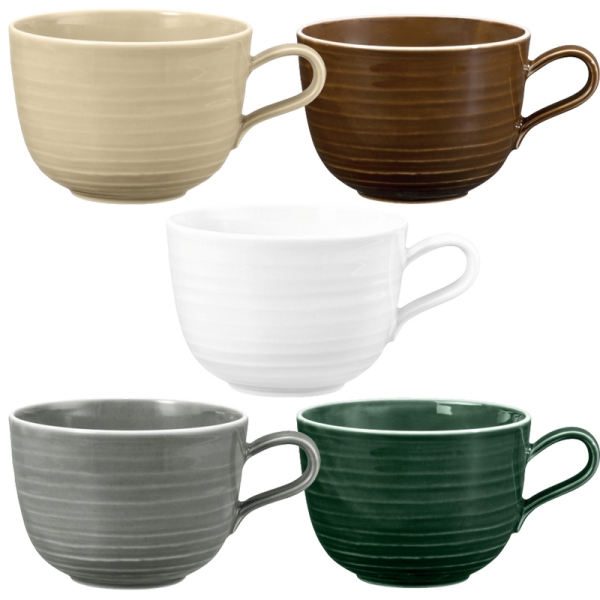 Milchkaffeeobertasse 0,38 L in 5 Farben TERRA Seltmann Weiden