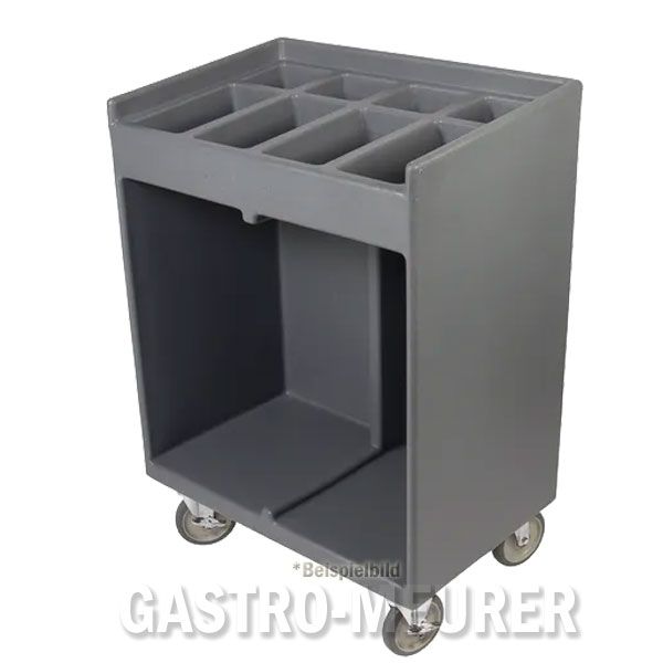 Cambro Tablett- und Essbesteckwagen schieferblau