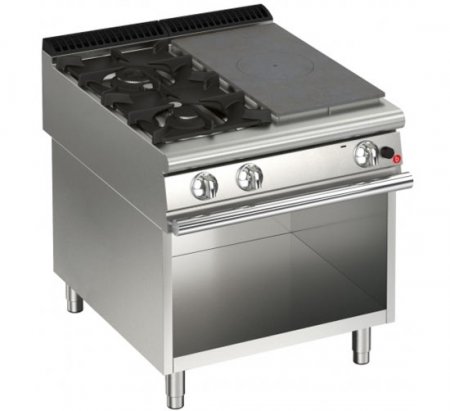 AFG Glühplattenherd Gas mit 2 Brenner 20,5 kW Standgerät, Queen 900