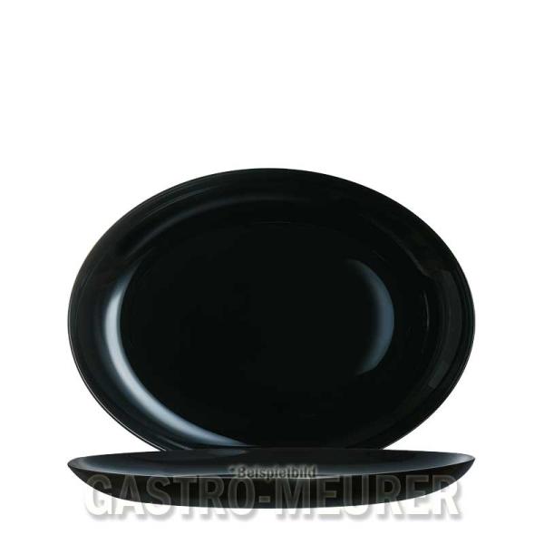 Platte oval 33 x 25 cm Diwali Black