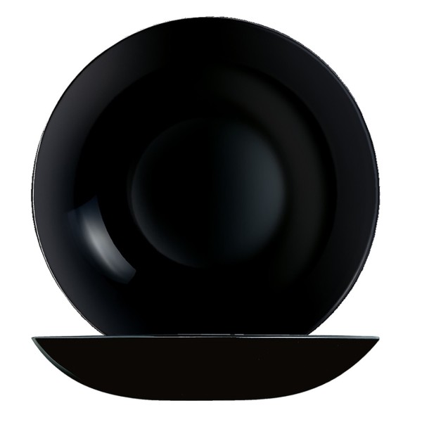Arcopal Opalglas Hartglas Geschirr Suppenteller Coupteller tief 20,0 cm Evolutions Black ARC P1130