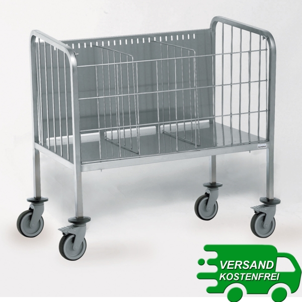 Tournus Tellerwagen verschweißt, erhöhte Plattform für bis zu 400 Teller + Frontgitter 800 579 800579 800-579 800/579