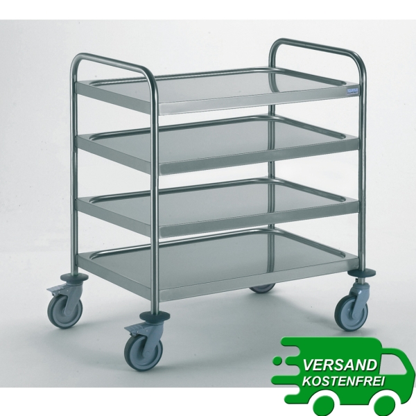 Servierwagen mit 4 Borden 100 x 60 cm Tournus 801554 801-554 801/554
