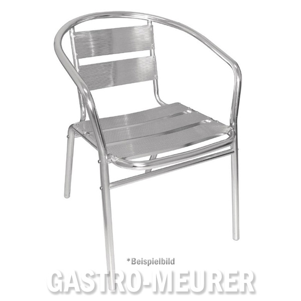 Bolero Bistrostühle stapelbar Aluminium