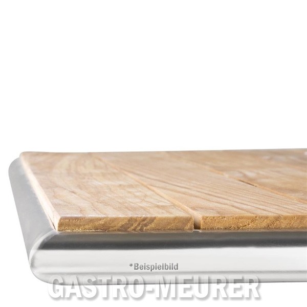Bolero Bistrotisch quadratisch klappbar 1 Bein 60 cm Eschenholz + Alu