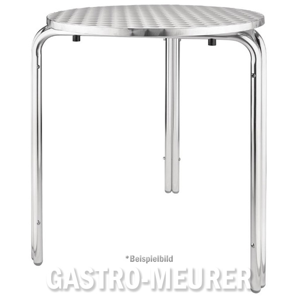 Bolero Bistrotisch rund 60 cm Aluminium
