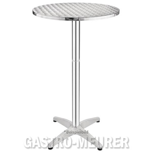 Bolero Stehtisch rund Ø 60 cm Edelstahl