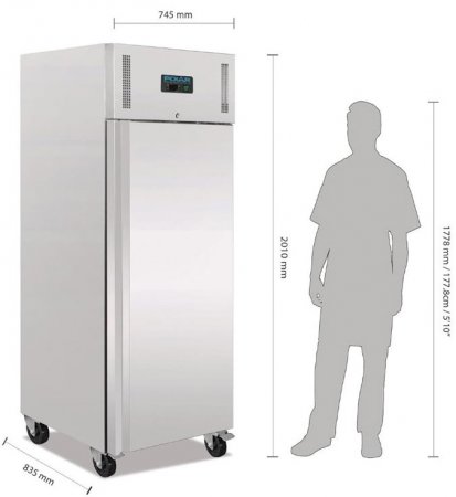 POLAR Tiefkühlschrank U633 GN 2/1