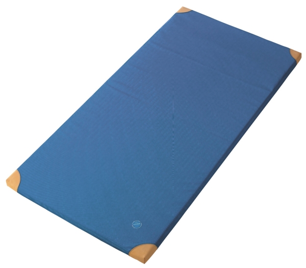 Turn- und Sportmatte 200x100x6 cm RG 35/55 mit Lederecken ohne Trageschlaufen