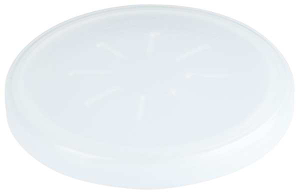 Eco-Takeouts Ersatz-Deckel Ø 10,5 cm weiß