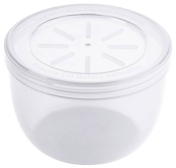 Eco-Takeouts Mehrweg-Suppenbehälter 470 ml, Ø 11 cm H 7,5 cm, mit Deckel, weiß