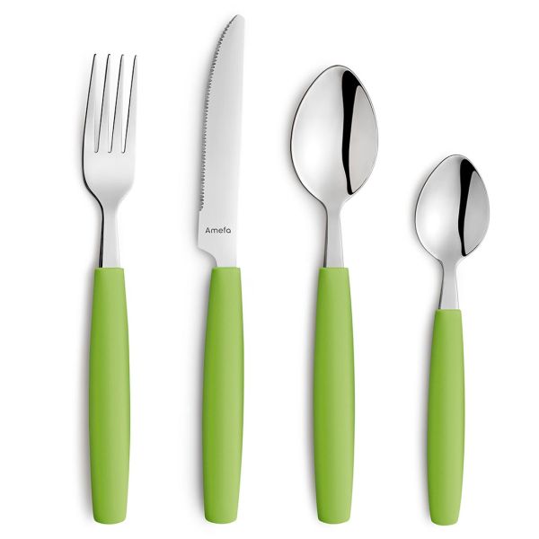 Menümesser 22,4 cm Pixel Farbe Lime hellgrün