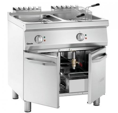 Bartscher Elektro-Standfritteuse m. 2 Becken Serie 700