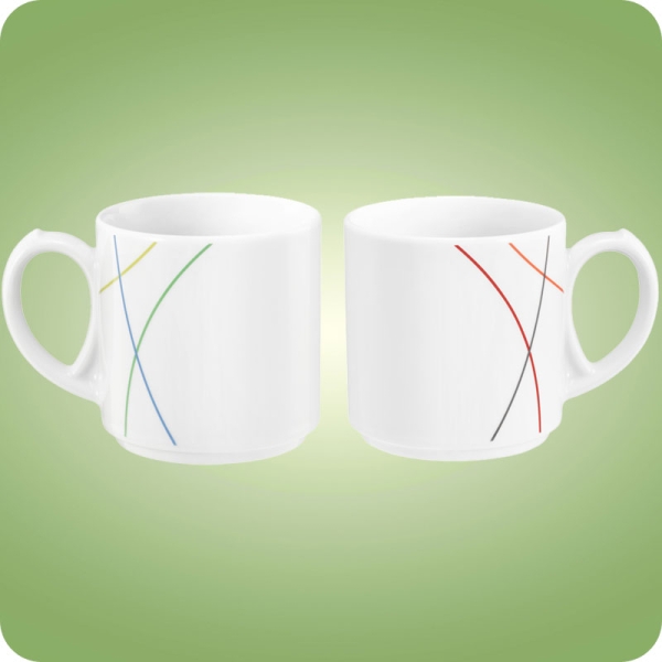 Community Green-​ o. Red-​Line Kaffeebecher mit Henkel 0,28 l Seltmann Weiden