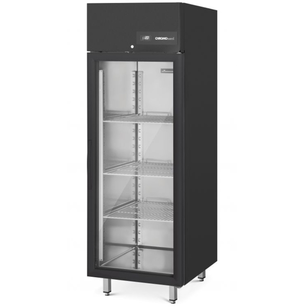 CHROMOnorm STAR-BLACK - Tiefkühlschrank BR650 GN 2/1 Glastür CHKMT065S0V1
