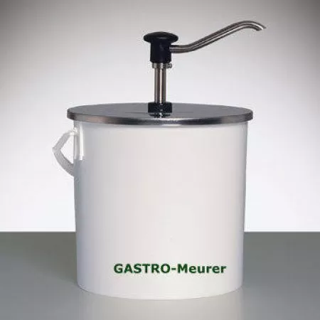 Gastroback Druckknopf-Dosierspender EBK-10 m. 10 Liter Eimer