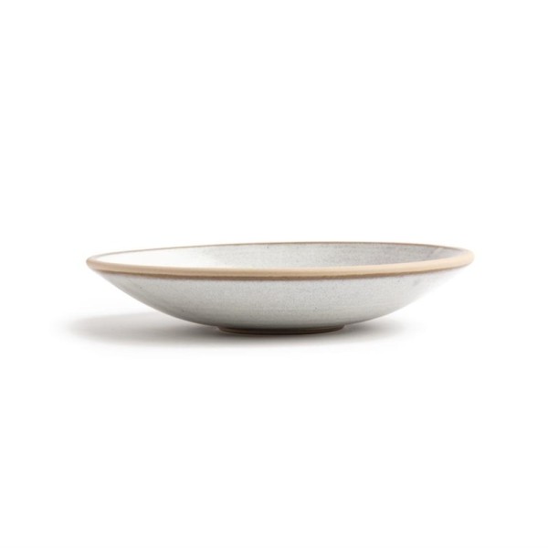 Olympia Canvas flache Schale weiß 20cm VPE: 6 Stück