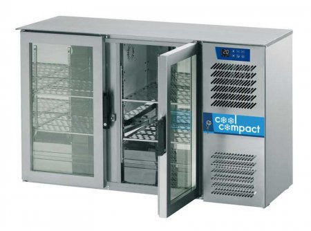 CoolCompact Flaschen-Kühltheke 2-türig MAGNOS LINE