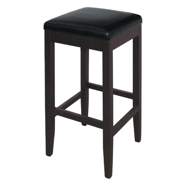 Bolero Barhocker Kunstleder schwarz