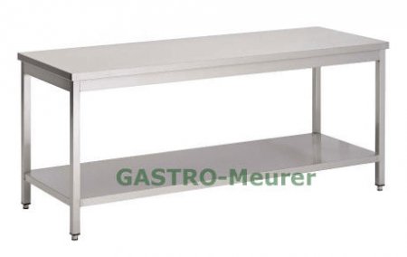 Arbeitstisch 1600 x 700 mm mit Bodenablage