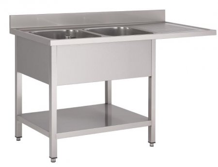 Spülcenter 1600 x 700 mm mit 2 Becken