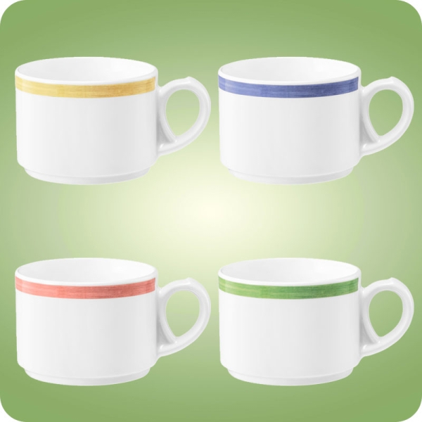 Community Kaffeetasse 0,18 l Pinselband Seltmann Weiden