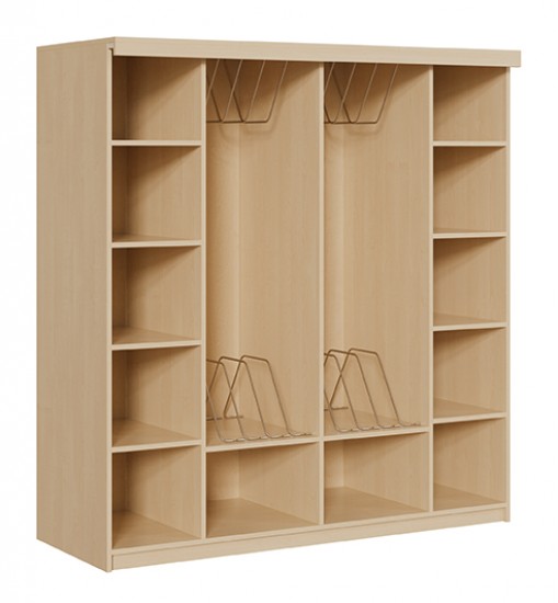 Liegepolsterschrank offen f. 10 Liegepolster