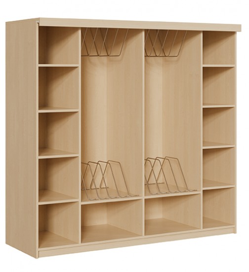 Liegepolsterschrank offen f. 12 Liegepolster