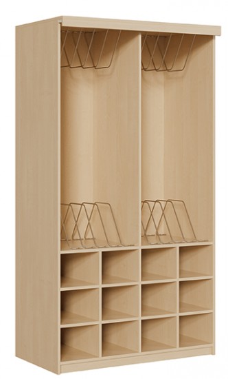 Liegepolsterschrank offen f. 12 Liegepolster