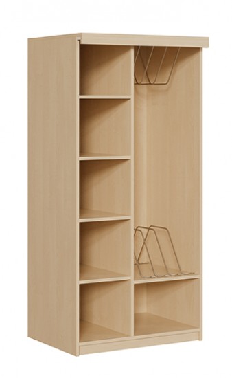 Liegepolsterschrank offen f. 5 Liegepolster