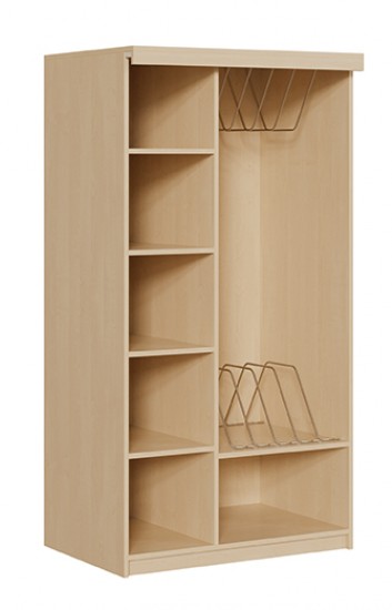 Liegepolsterschrank offen f. 6 Liegepolster