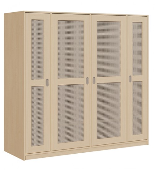 Liegepolsterschrank f. 12 Liegepolster m. Lochblechtüren