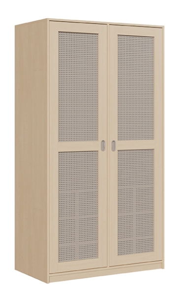 Liegepolsterschrank f. 12 Liegepolster m. Lochblechtüren