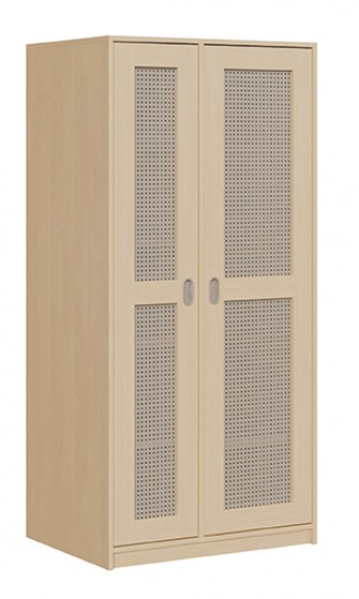 Liegepolsterschrank f. 5 Liegepolster m. Lochblechtüren