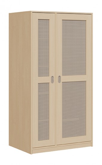 Liegepolsterschrank f. 6 Liegepolster m. Lochblechtüren