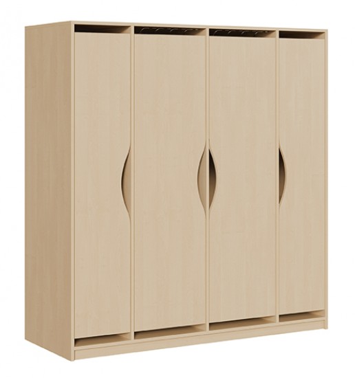 Liegepolsterschrank m. Türen f. 10 Liegepolster