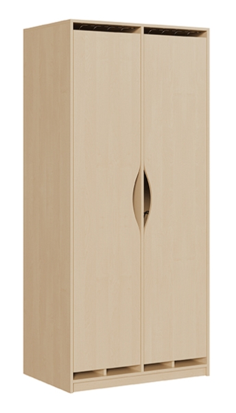 Liegepolsterschrank m. Türen f. 10 Liegepolster