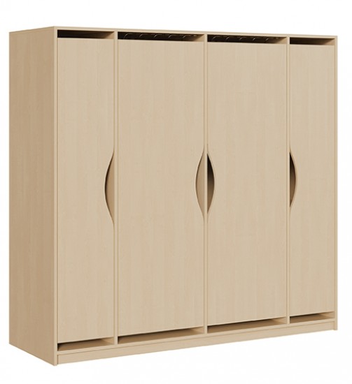 Liegepolsterschrank m. Türen f. 12 Liegepolster,