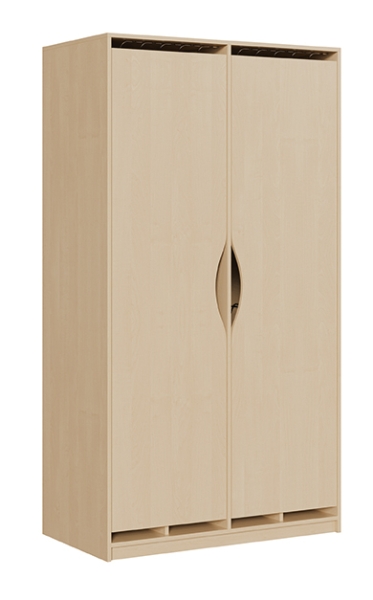 Liegepolsterschrank m. Türen f. 12 Liegepolster