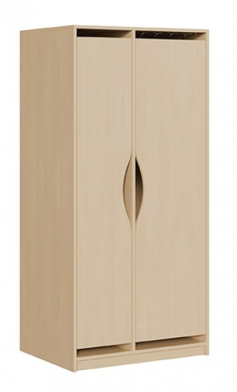 Liegepolsterschrank m. Türen f. 5 Liegepolster
