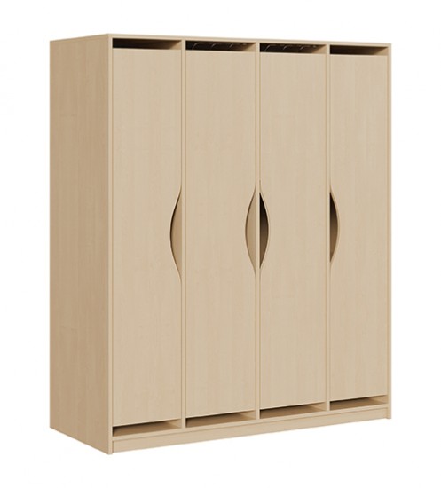 Liegepolsterschrank m. Türen f. 8 Liegepolster