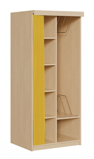 Liegepolsterschrank m. Vorhang f. 4 Liegepolster