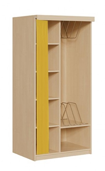 Liegepolsterschrank m. Vorhang f. 5 Liegepolster
