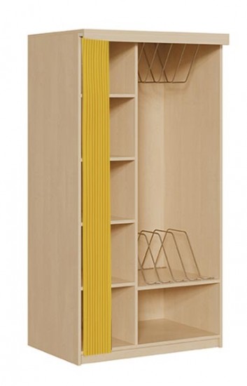 Liegepolsterschrank m. Vorhang f. 6 Liegepolster