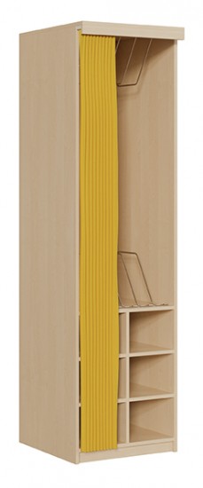 Liegepolsterschrank m. Vorhang f. 6 Liegepolster