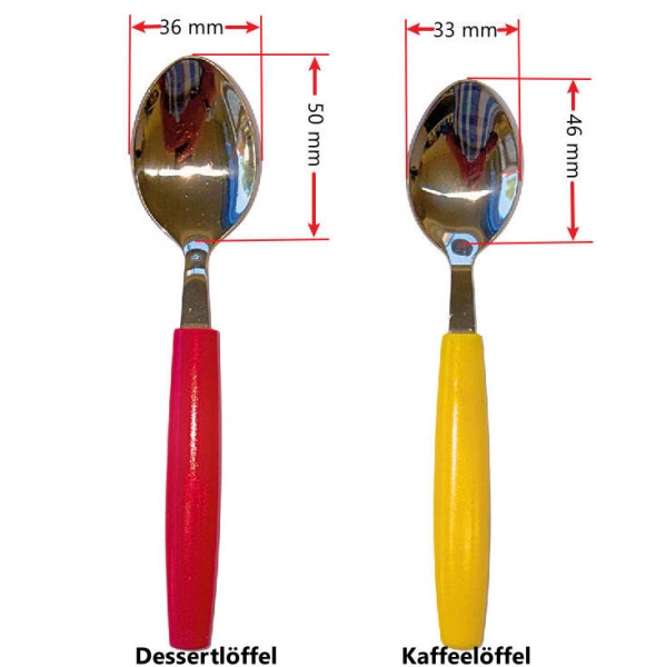 Kaffeelöffel / Teelöffel 16,8 cm Pixel cherry