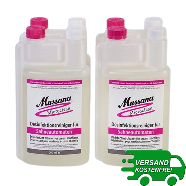 Mussana Microclean NEU Desinfektionsreiniger 4 x 1 Liter