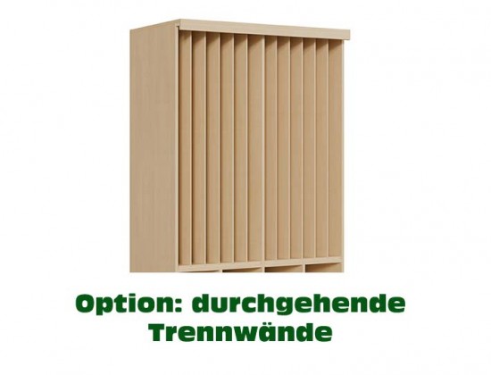 Liegepolsterschrank m. Türen f. 8 Liegepolster