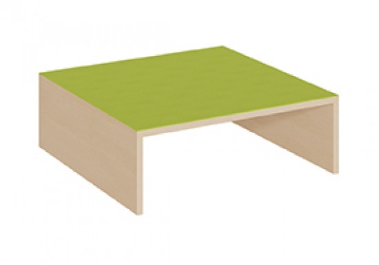 Quadratpodest vorn offen 70 x 70 cm